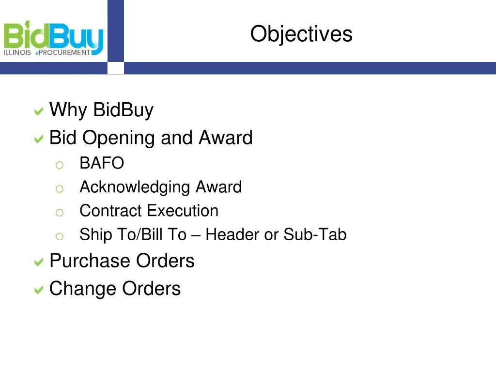 objectives