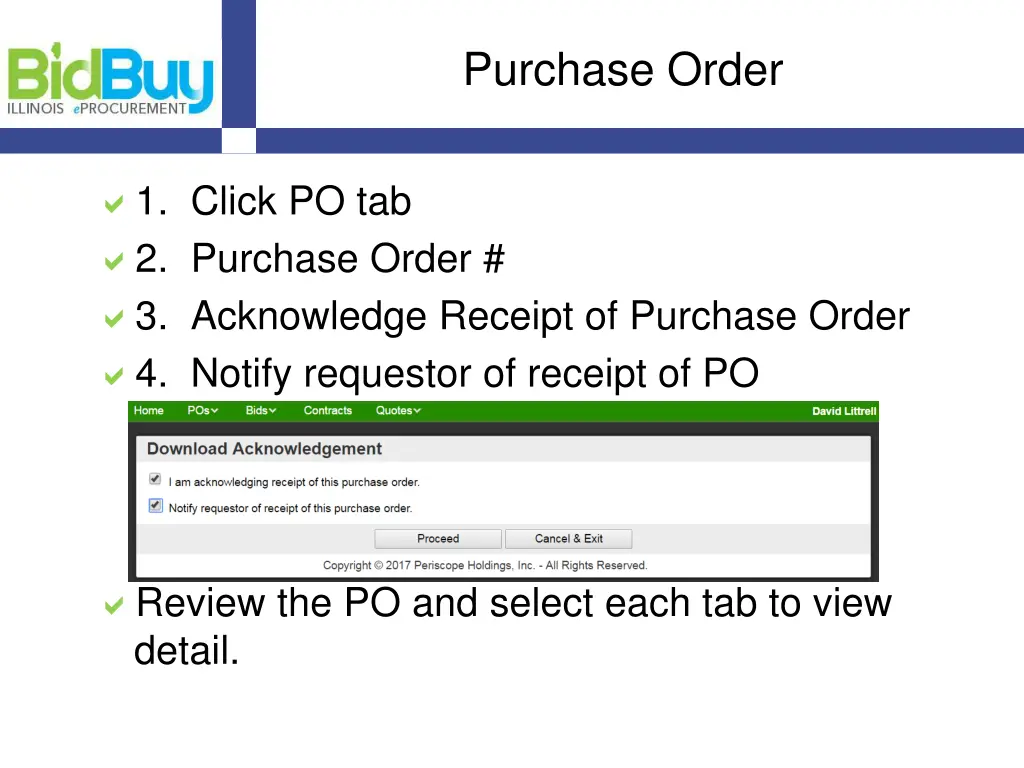 purchase order