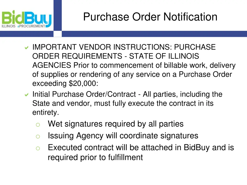 purchase order notification