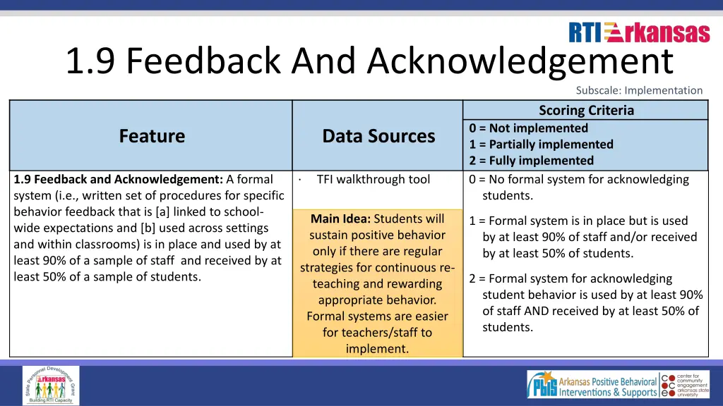 1 9 feedback and acknowledgement