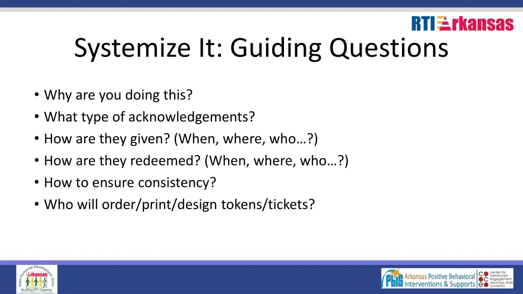 systemize it guiding questions