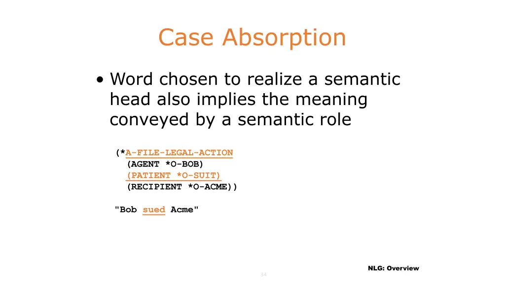 case absorption