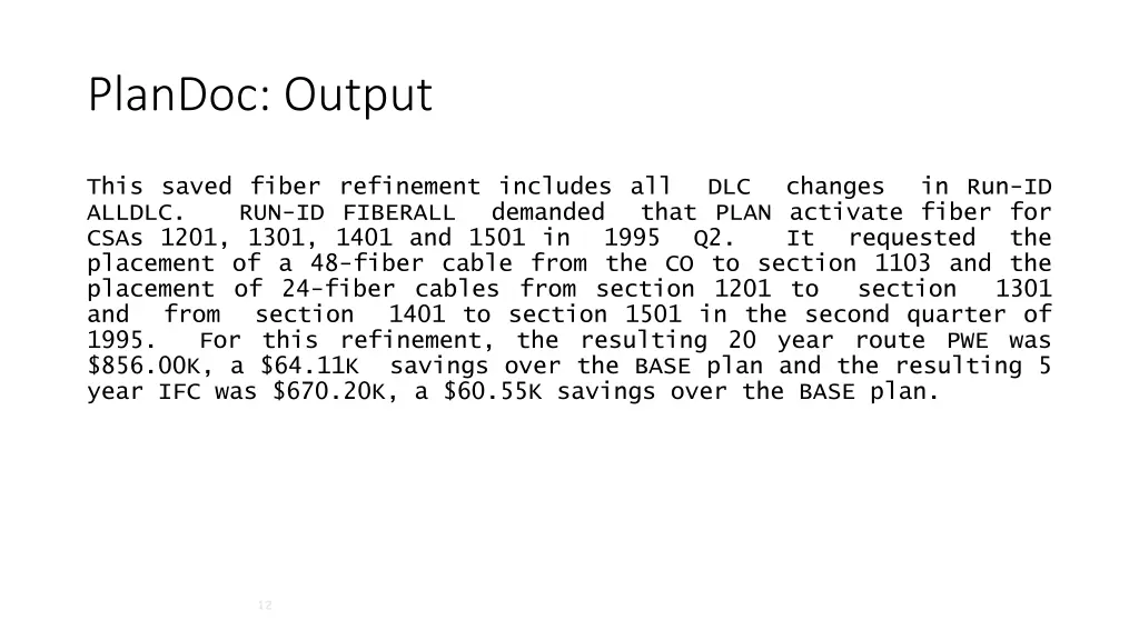 plandoc output