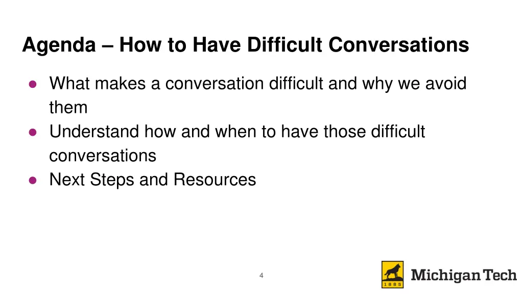 agenda how to have difficult conversations