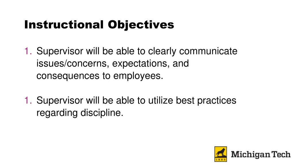 instructional objectives 1