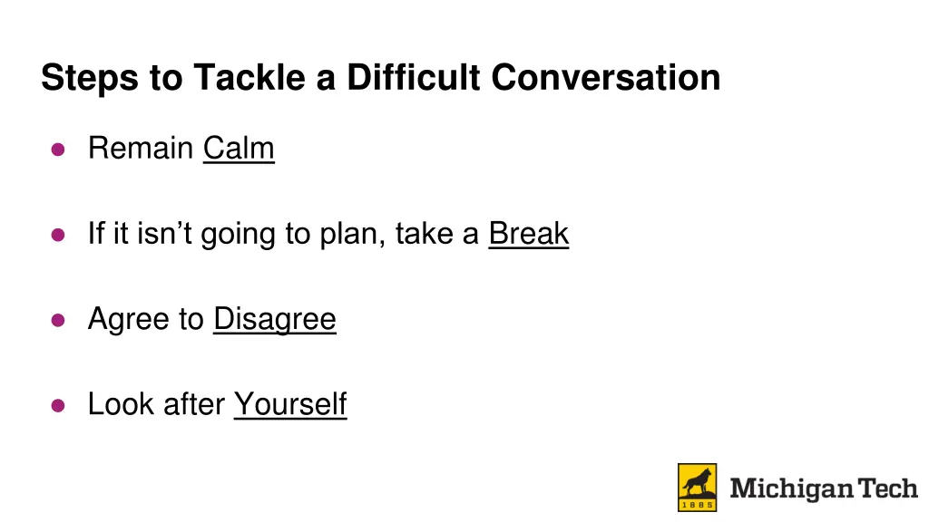 steps to tackle a difficult conversation 1