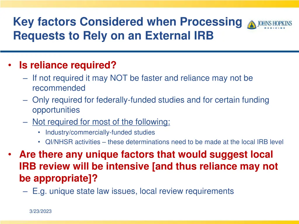 key factors considered when processing requests 1