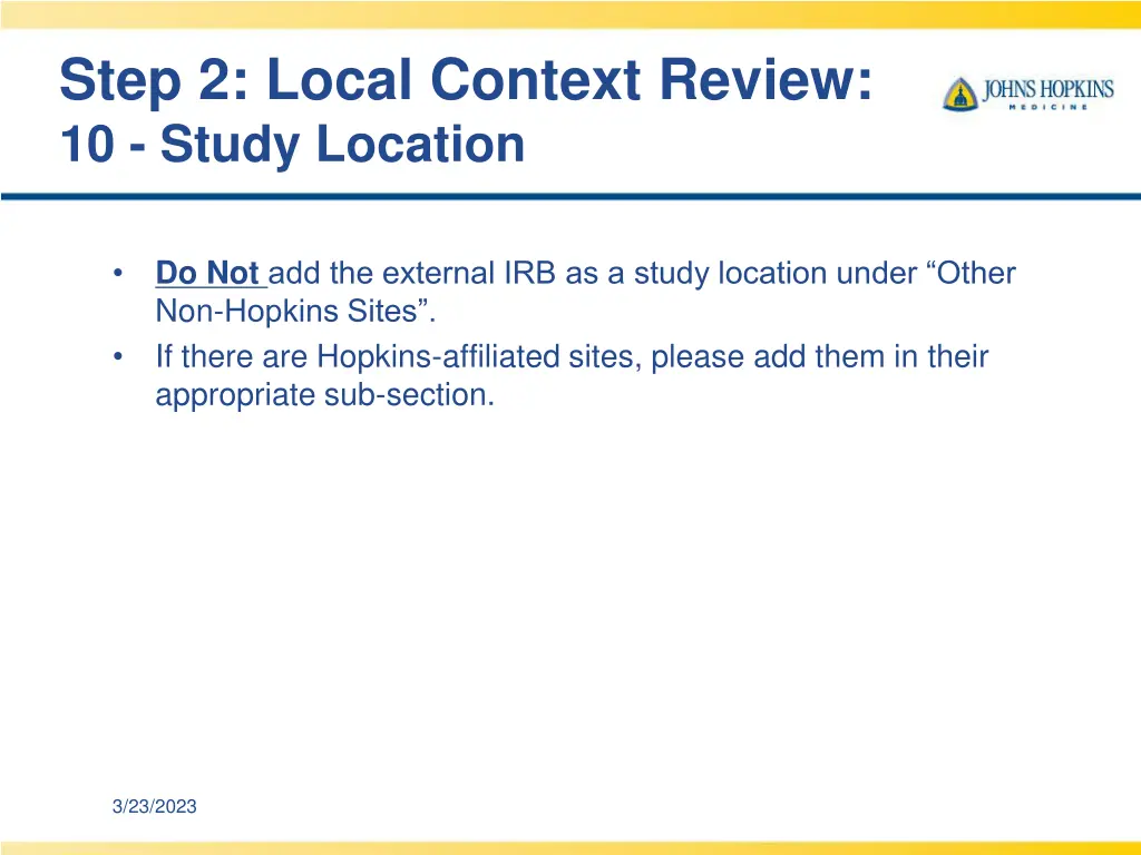 step 2 local context review 10 study location