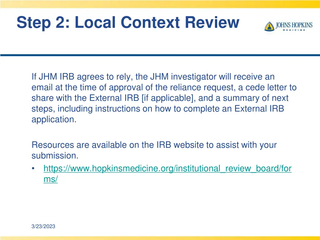 step 2 local context review