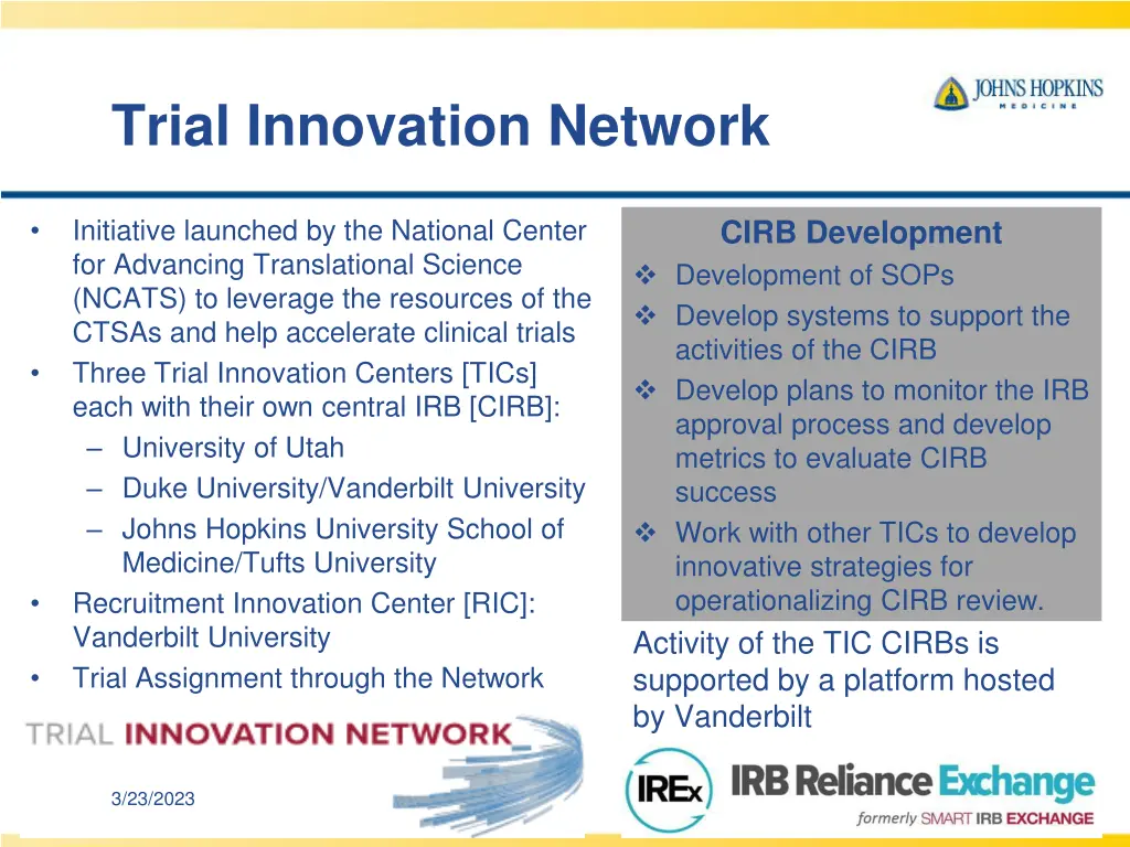 trial innovation network