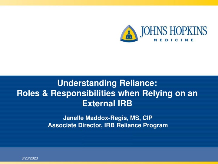 understanding reliance roles responsibilities