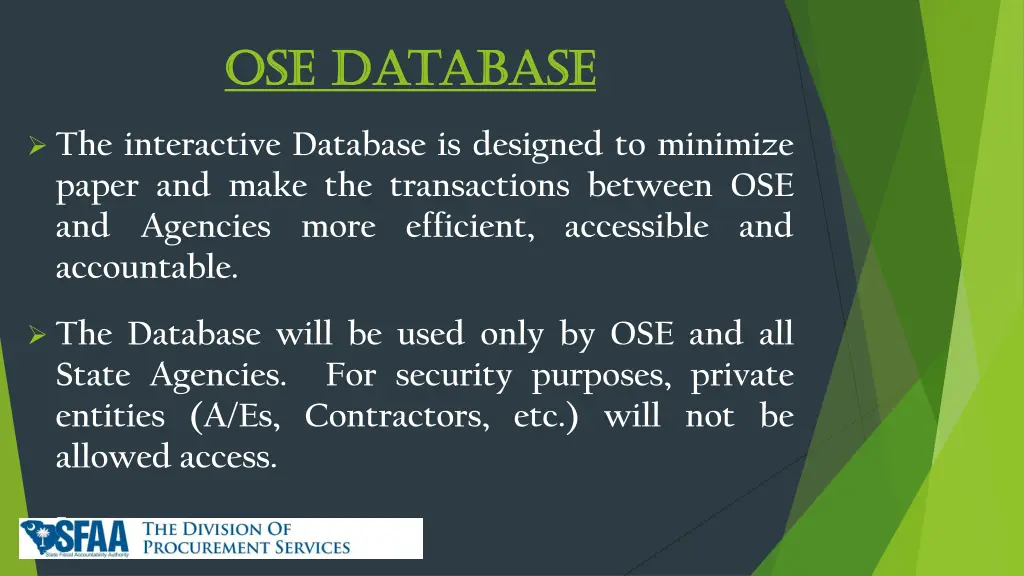 ose database ose database