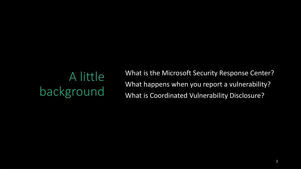 what is the microsoft security response center