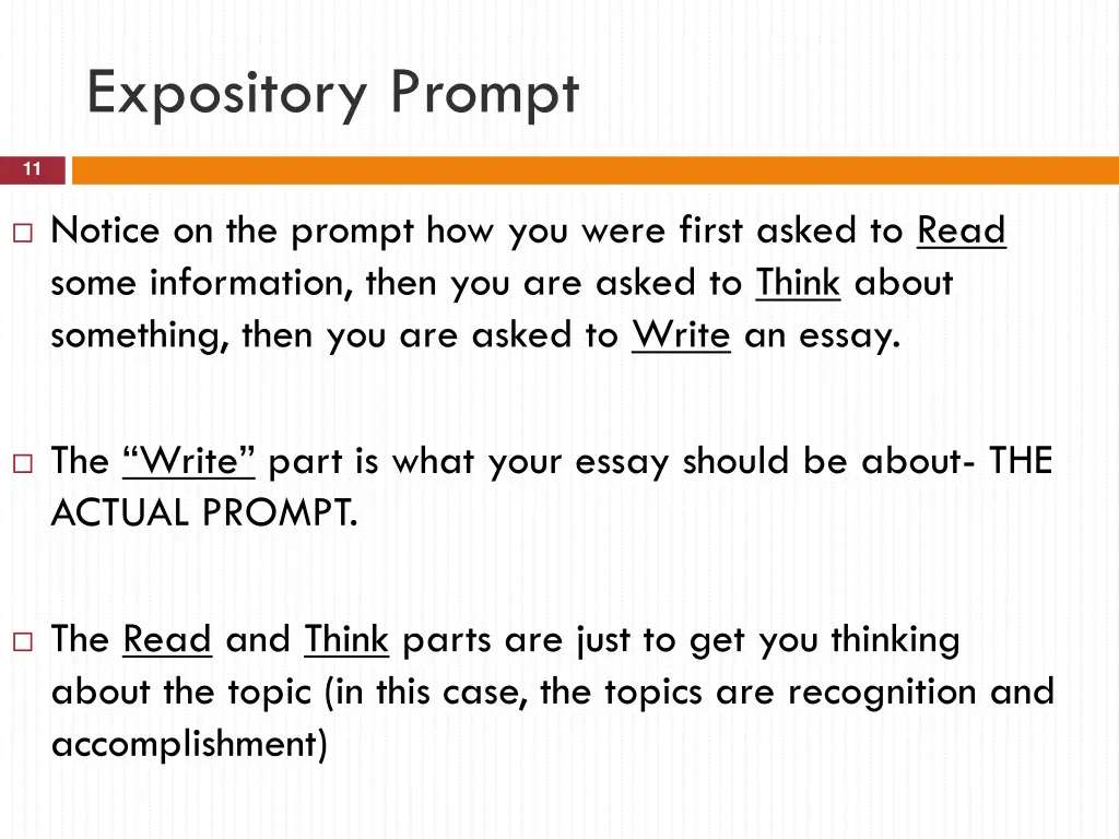 expository prompt