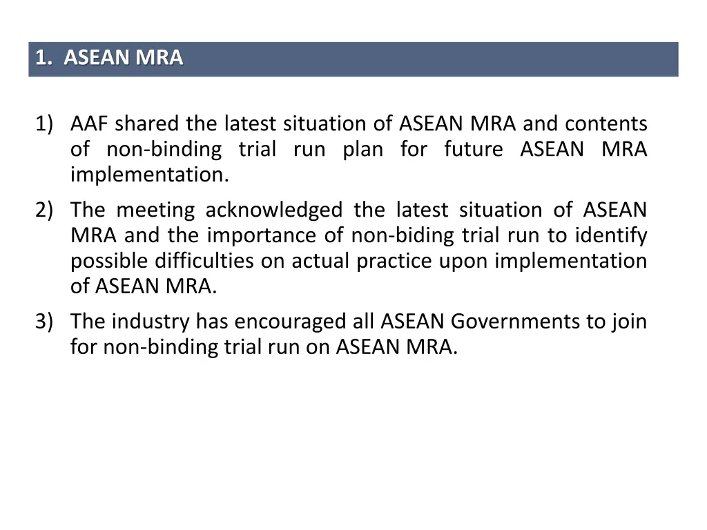 1 asean mra