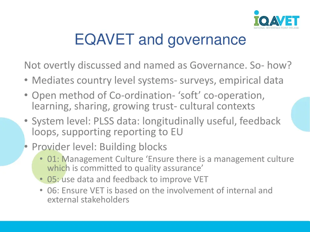 eqavet and governance 1