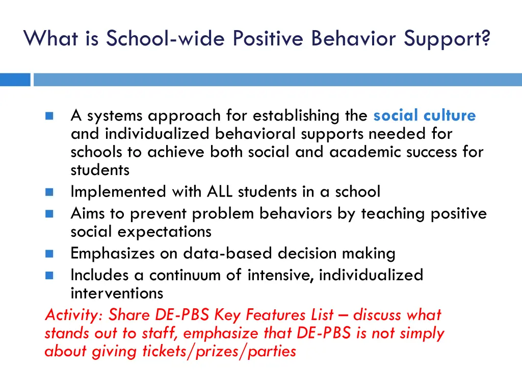 what is school wide positive behavior support