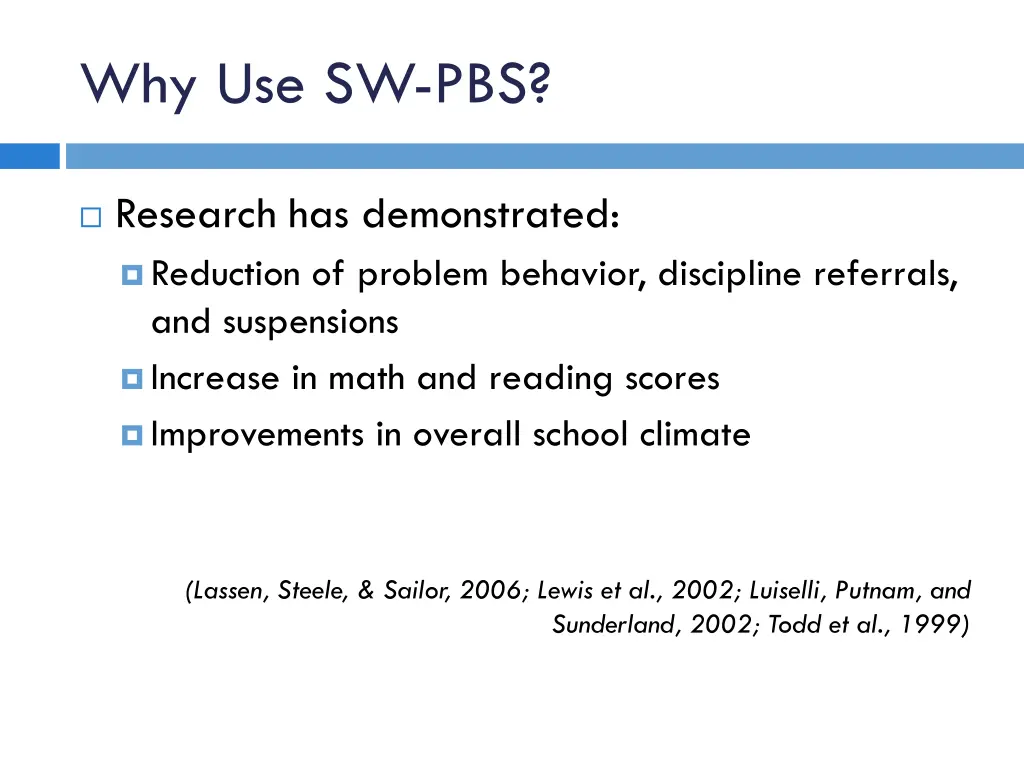 why use sw pbs