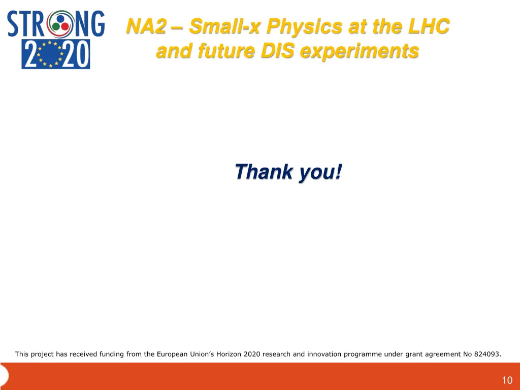 na2 small x physics at the lhc and future 8