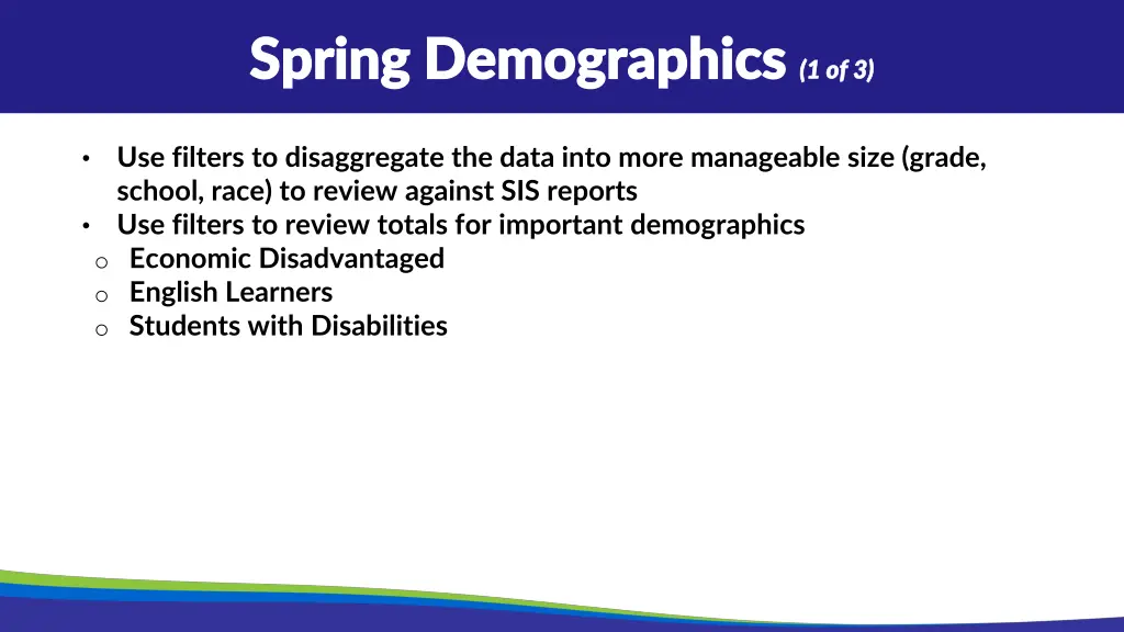 spring demographics spring demographics 1 of 3