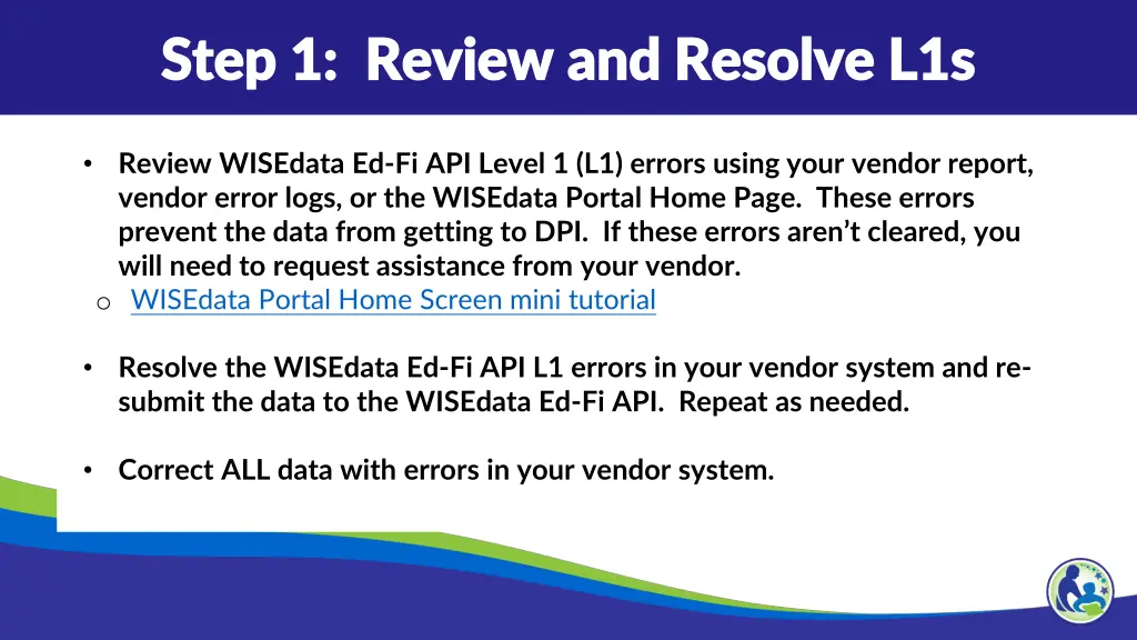 step 1 review and resolve l1s step 1 review