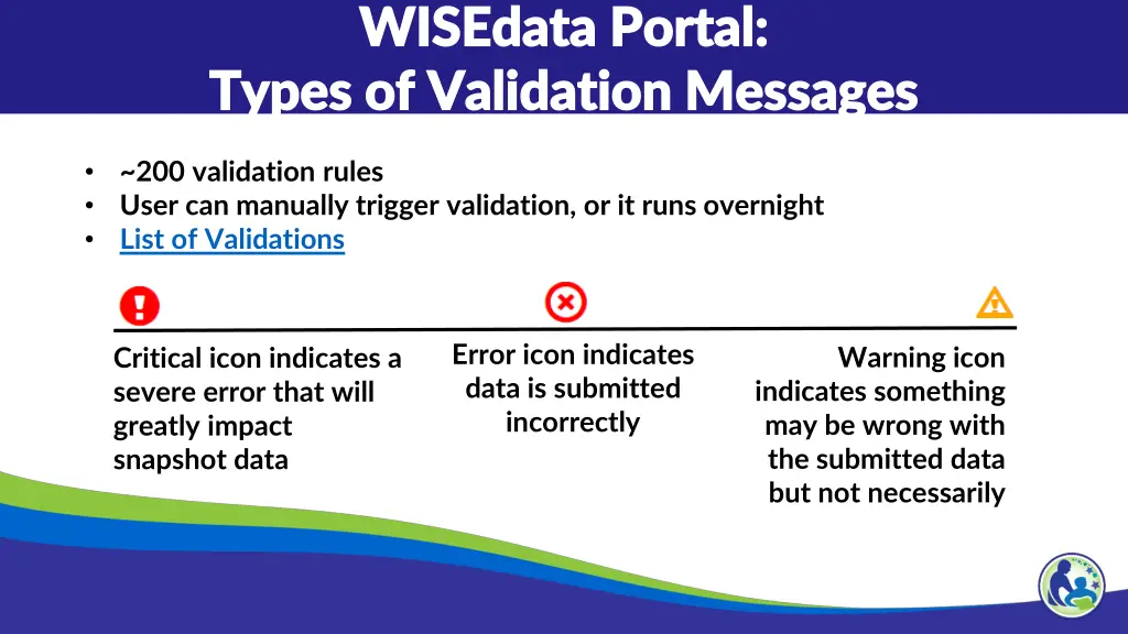 wisedata portal wisedata portal types