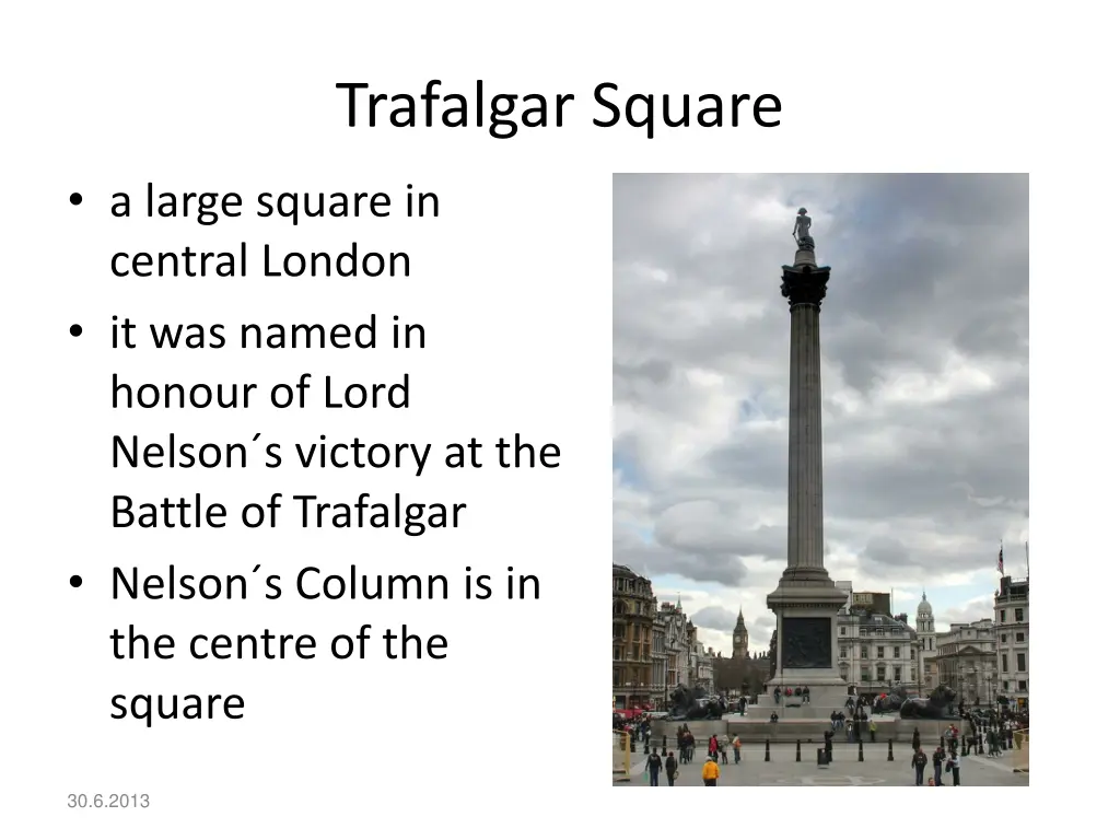 trafalgar square