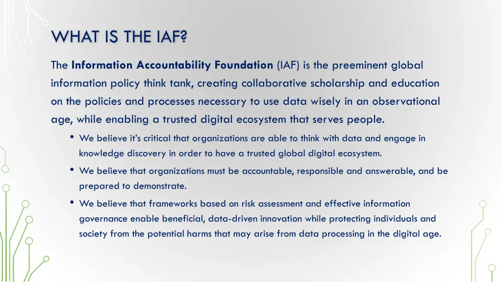 what is the iaf