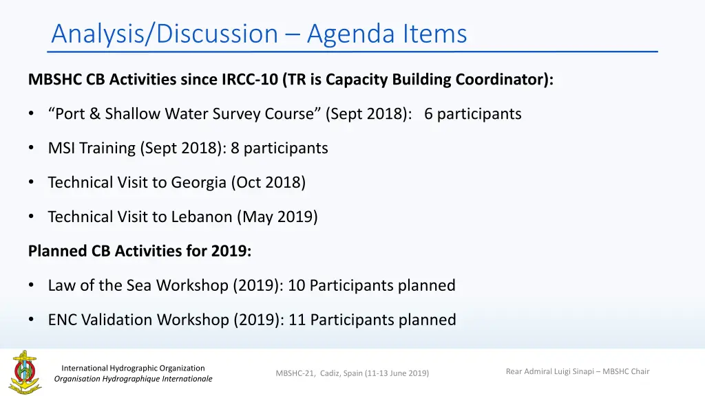 analysis discussion agenda items 2