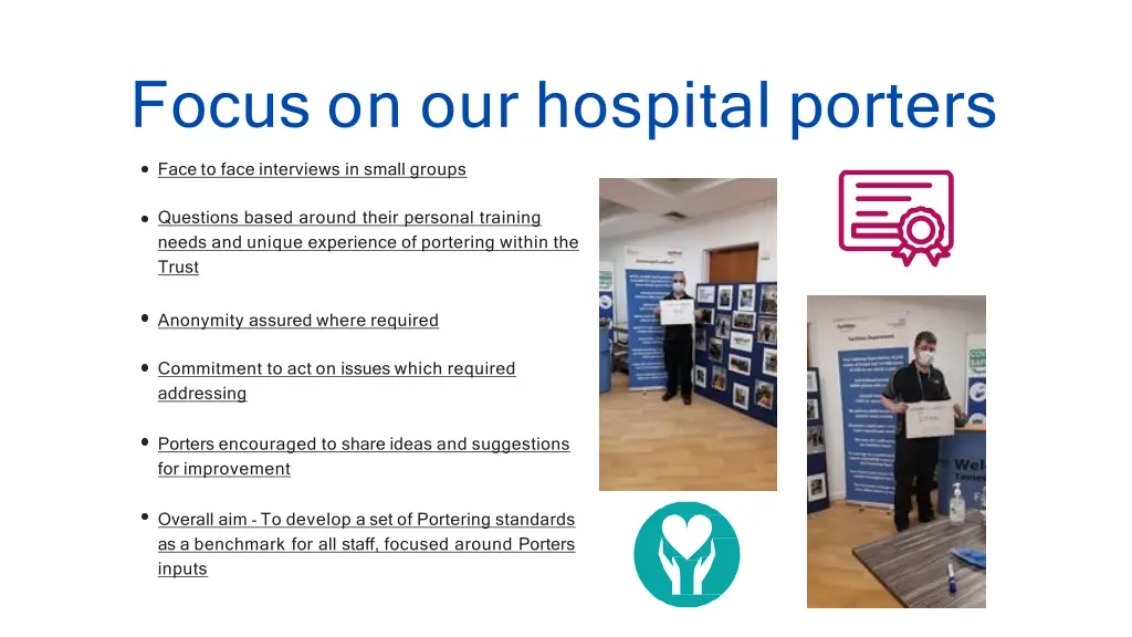 focus on our hospital porters