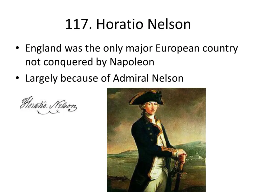 117 horatio nelson