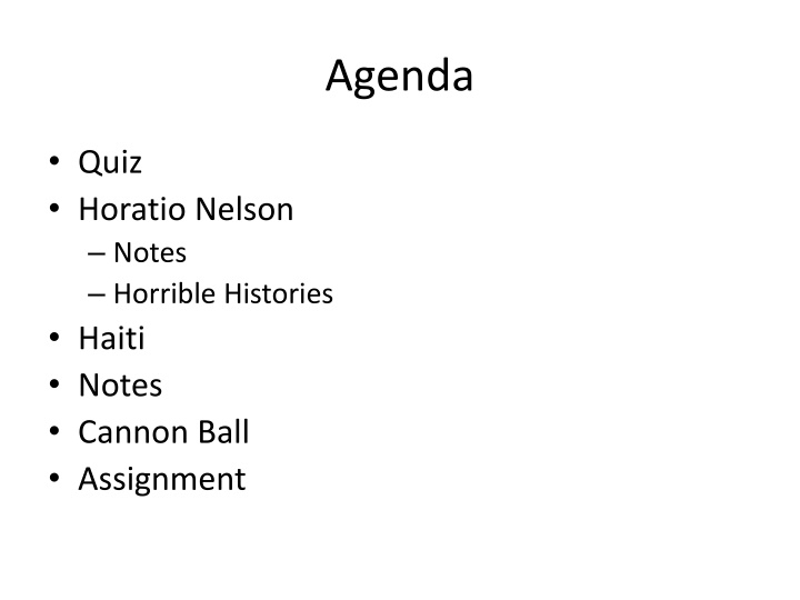 agenda