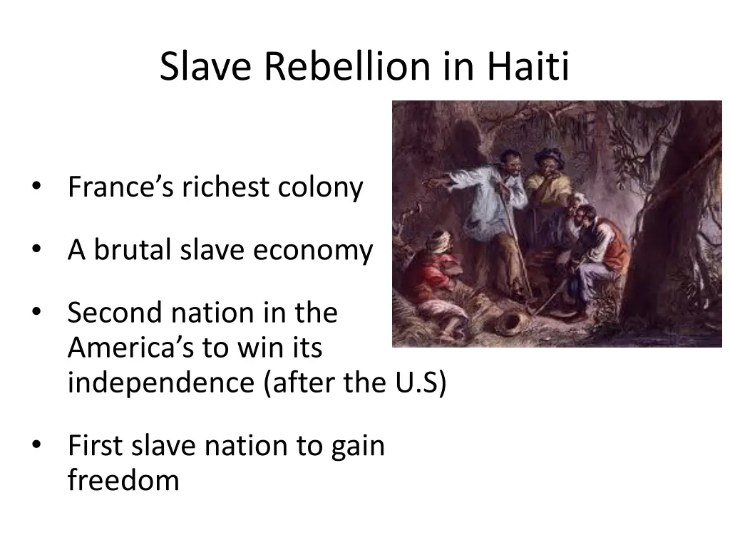 slave rebellion in haiti