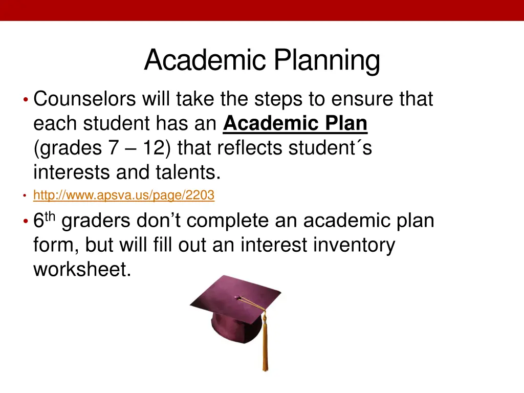 academic planning