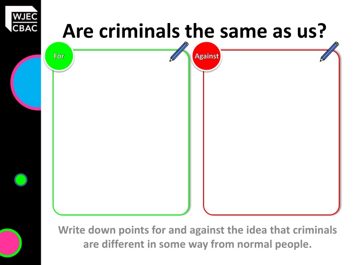 are criminals the same as us