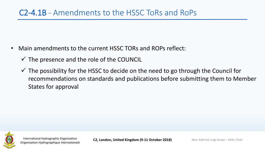 c2 c2 4 1b 4 1b amendments to the hssc tors