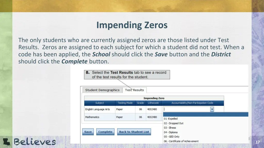 impending zeros