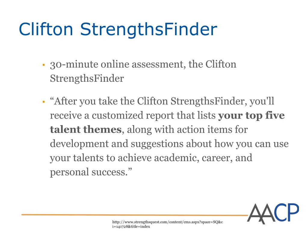 clifton strengthsfinder