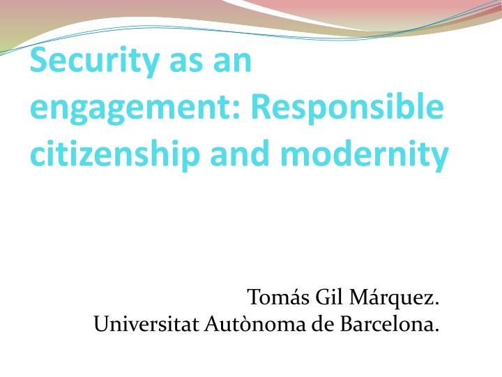 security as an engagement responsible citizenship