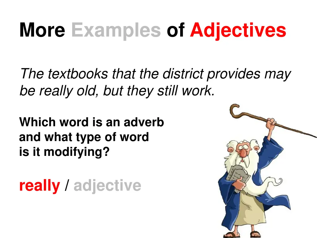 more examples of adjectives 1