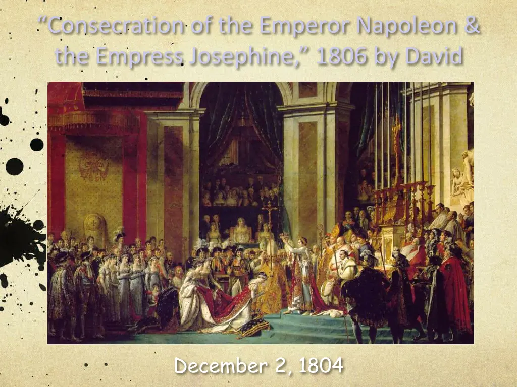 consecration of the emperor napoleon the empress