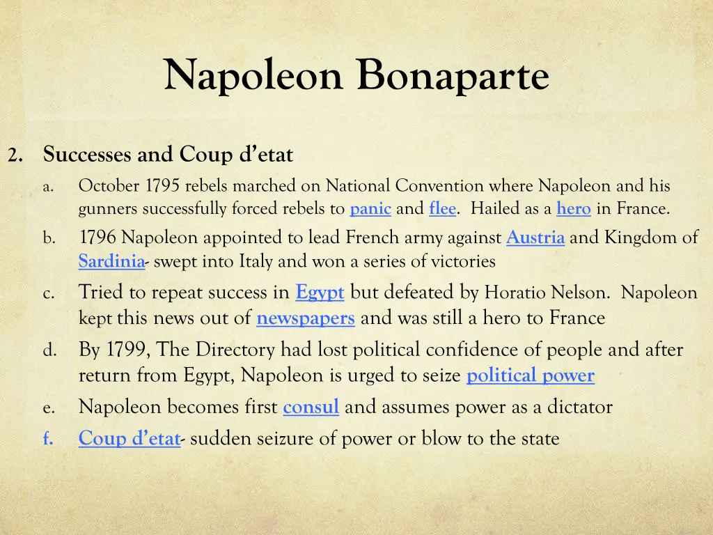 napoleon bonaparte 1