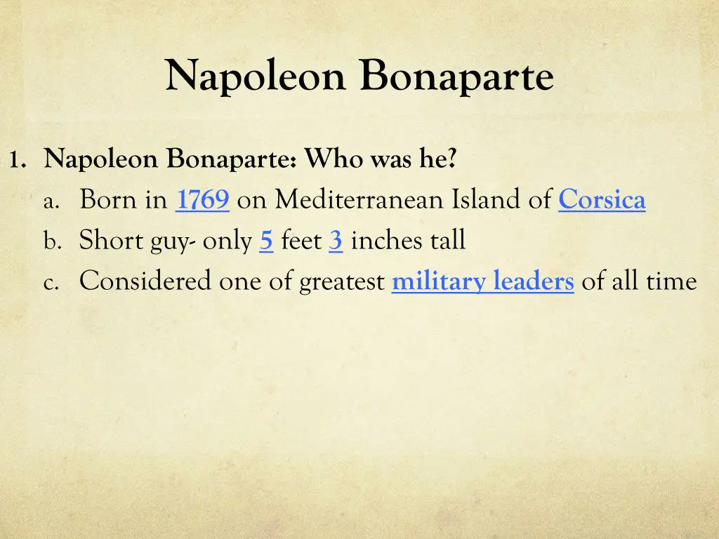 napoleon bonaparte