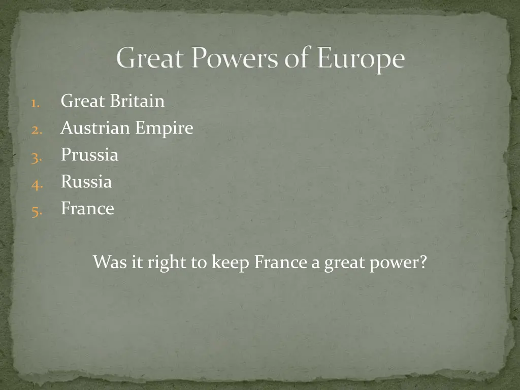 great powers of europe