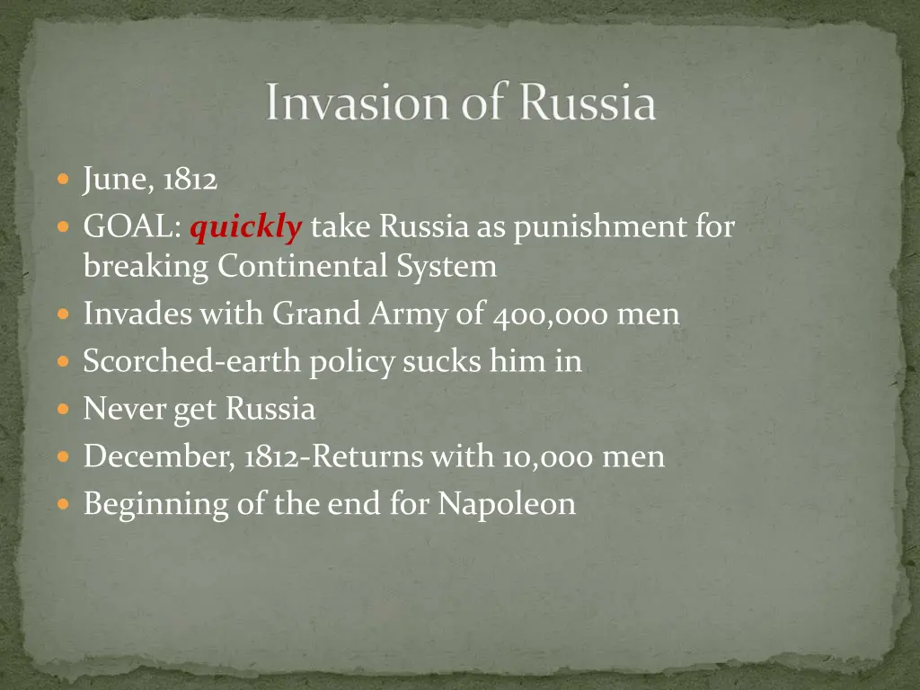 invasion of russia