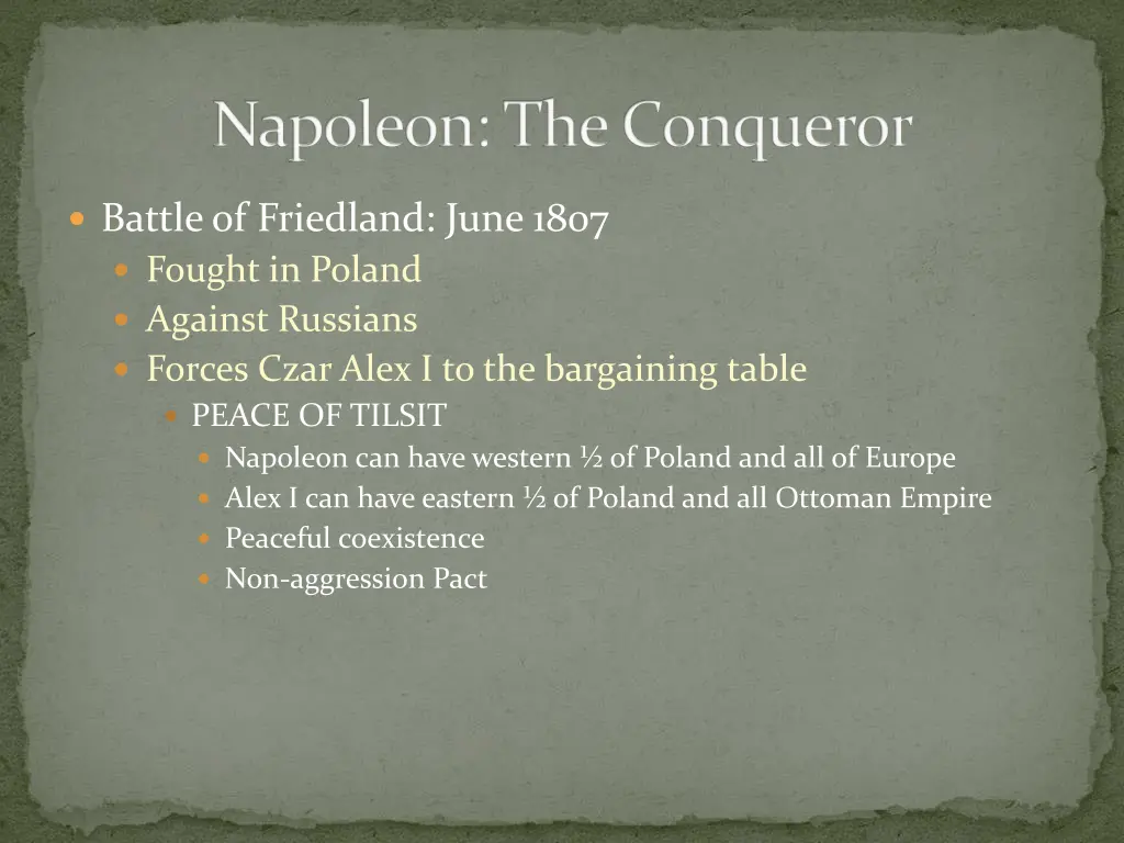 napoleon the conqueror