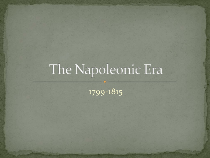 the napoleonic era