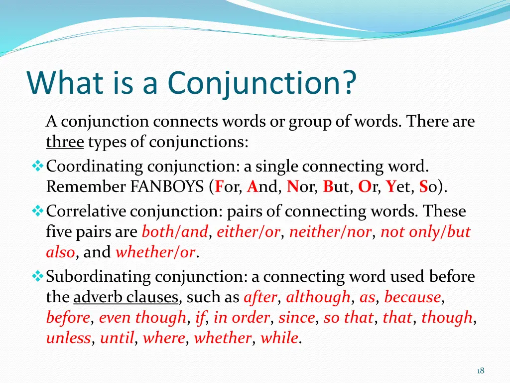 what is a conjunction