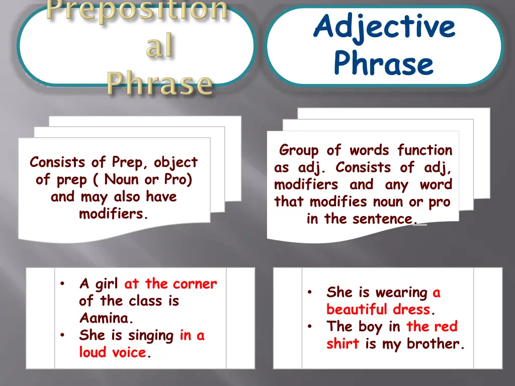 adjective phrase