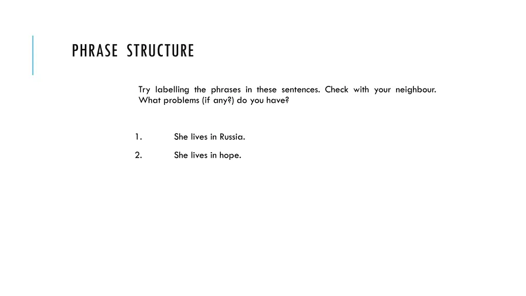 phrase structure 12